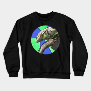 Monitor Lizard- Circle edit Crewneck Sweatshirt
